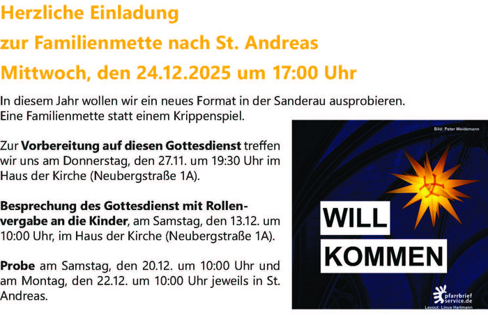 Einladung zur Familienmette